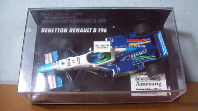 F1 Minichamps 1/18 Benetton Renault B196 De Jean Alesi, 1996, Bleu