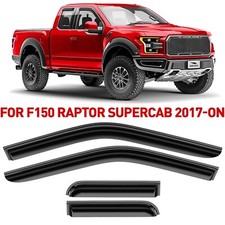 Side Window Deflectors Rain Guards for 2017-2025 Ford F-150 Raptor SuperCab
