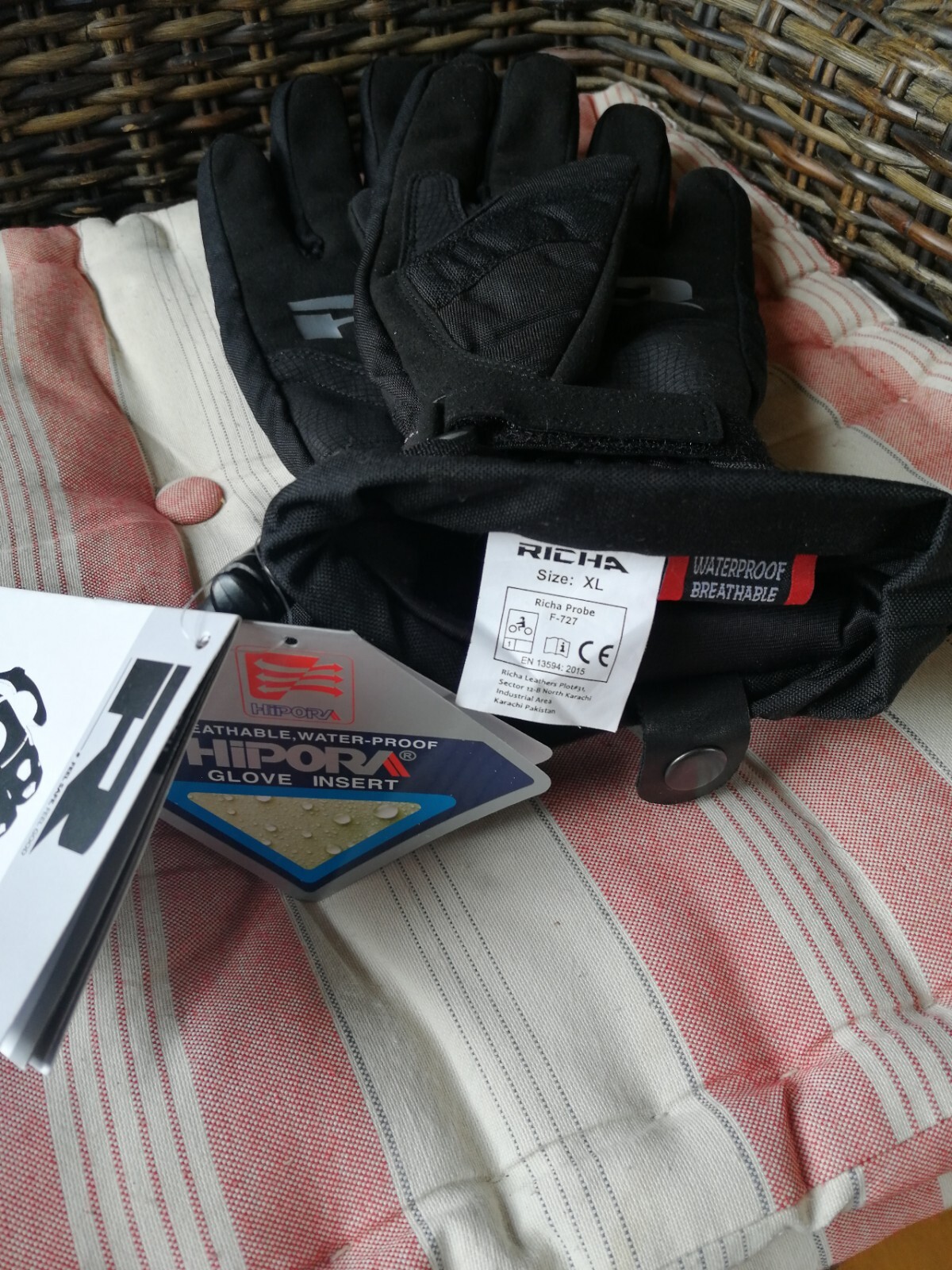 Richa Probe Waterproof Softshell Motorcycle Motorbike Touring Gloves