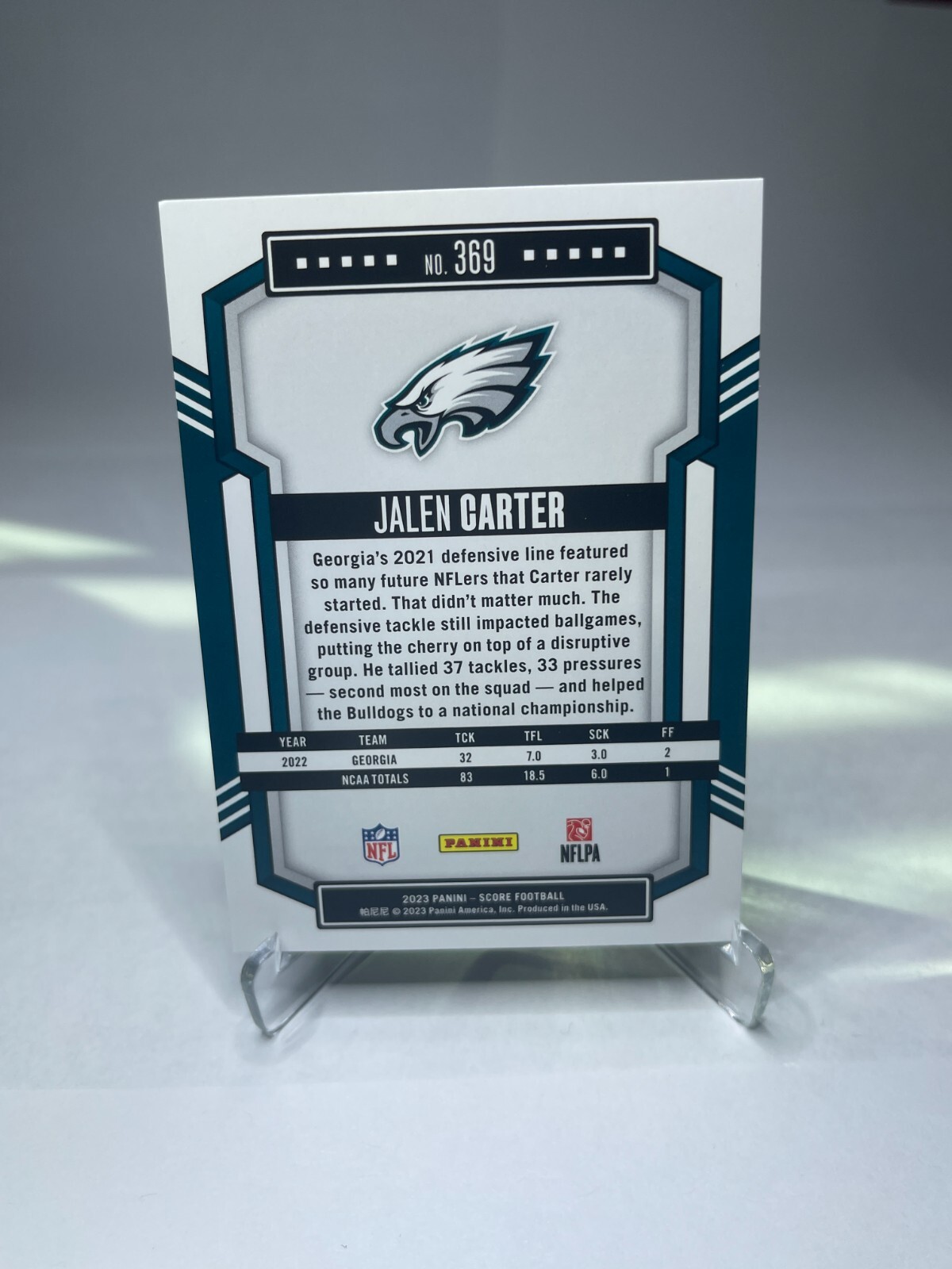 2023 Score Rookies 369 Philadelphia Eagles, Bulldogs (RC) eBay