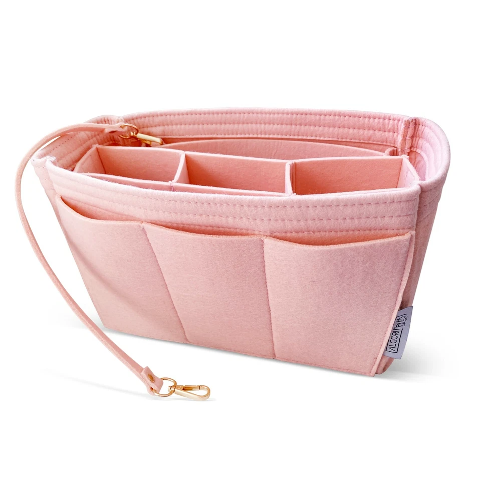 AlgorithmBags® Purse Organizer Insert for Longchamp Le Pliage, Rose Pink, NWT - Image 3 of 4