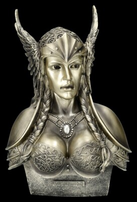 Valkyrie Büste S 1 - H 8,5cm   Monte Moore   Nordic Mythologie   Wikinger Deko