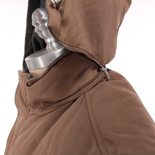 Eleventy Platinum NWOT Poly Blend Vest Removable Hood Size XL Light Brown/Khaki - Picture 6 of 8