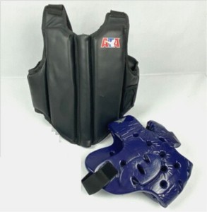 LOT ATA Century Karate Sparring Gear Taekwondo Chest Guard Youth Helmet