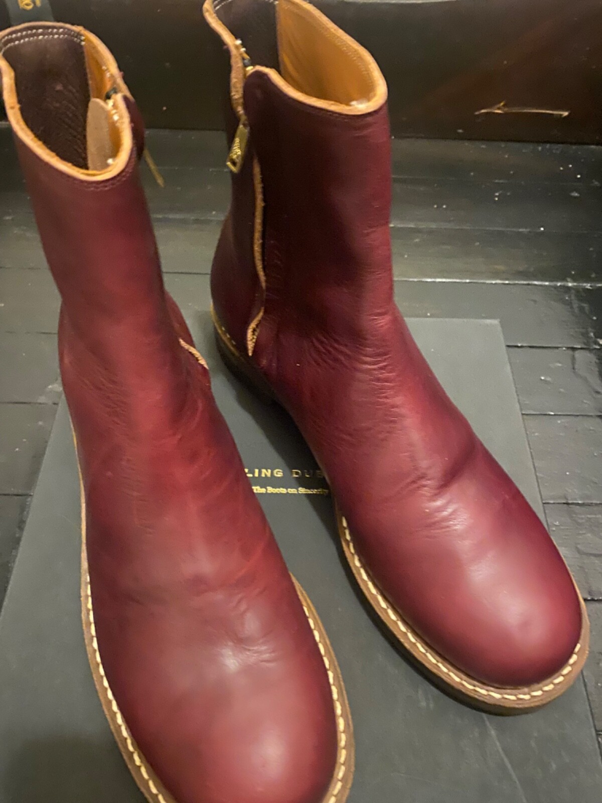 ROLLING DUB TRIO Burgundy Chromexcel Boots - US 10.5 Workwear
