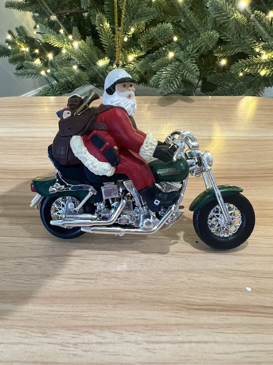 Vintage Harley Davidson Ornament Collection Christmas Santa