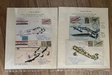 1947 WWII Colorful Plane Cover Lot