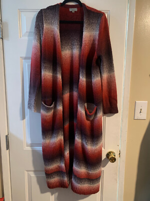 Joseph A Qu est Que C est Silk Cardigan Sweater Size Large