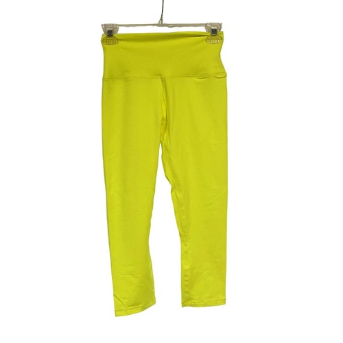 Zyia Active Neon Yellow Ascend High Rise Capri Leggings Size 4 eBay