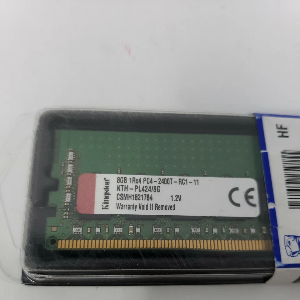 Kingston KTH-PL424/8GB ECC Server RAM 8Gb 1Rx4 PC4-2400T-RC-11 HP: 819410-001 - Image 2 of 4