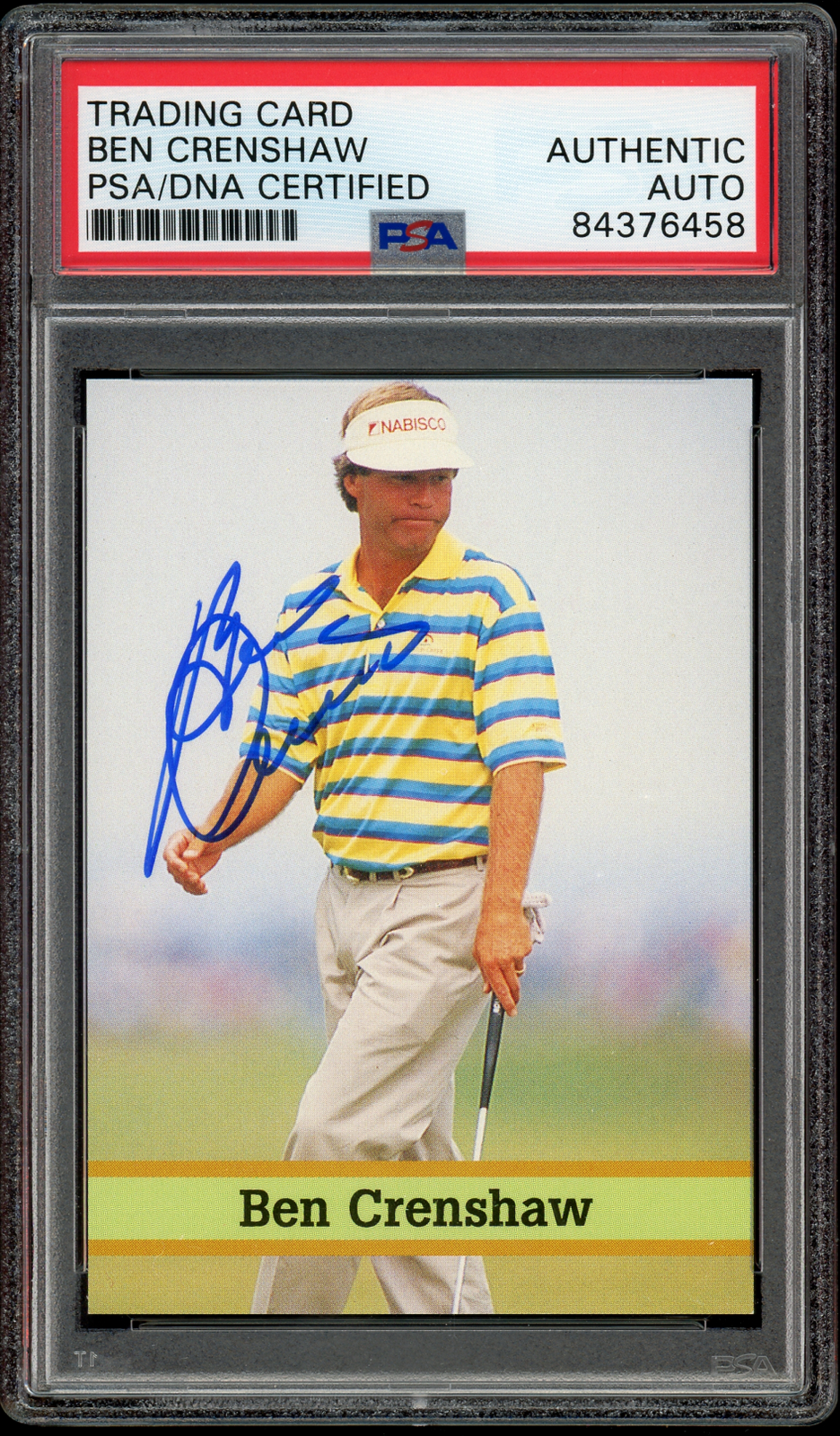 Fred Couples Autographed Signed Fax Pax Golf Card Ben Crenshaw PSA/DNA Masters 