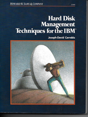 Hard Disc Management Techniques Joseph-David Carrabis 1988 paperback collectible