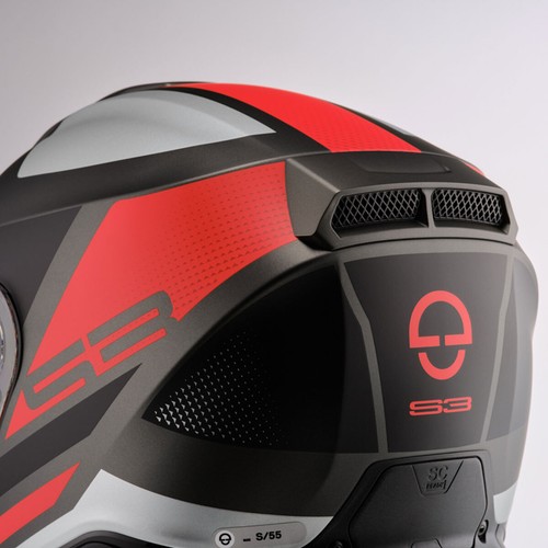 Casco Integral Schuberth S3 Daytona Negro Antracita Rojo - Imagen 5 de 10