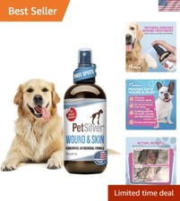 Pet Wound Care Spray - 8 fl oz Silver Formula for Dogs  Cats, Hot Spot Relief