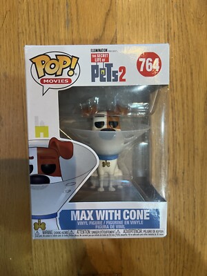 Funko POP!: The Secret Life of Pets Max with Cone Vinyl Figure