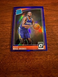 2018-19 Donruss Optic Rated Rookie Purple Prizm #200 Mikal Bridges Rookie Card