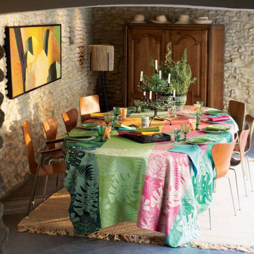 NEW Garnier-Thiebaut Mille Palma Pop Tablecloth 180x175cm
