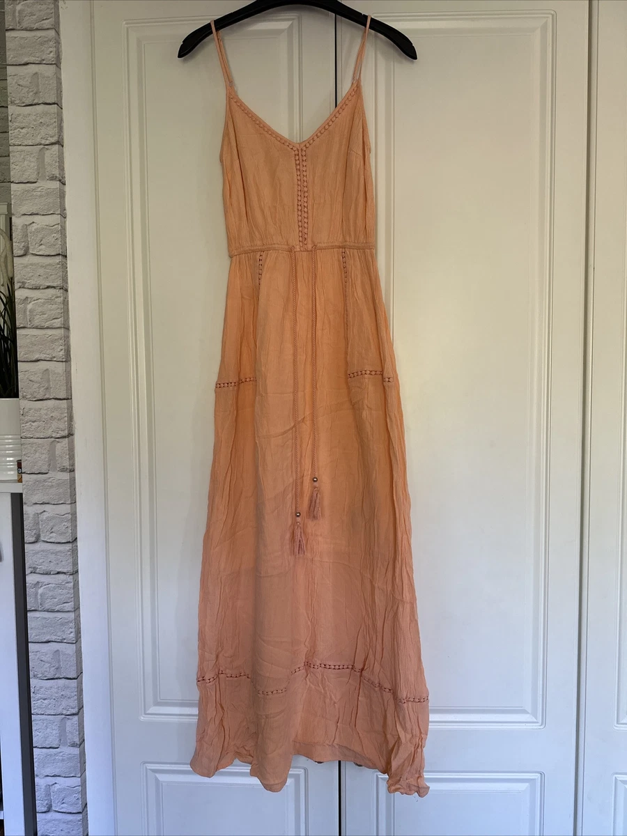 F&f orange maxi clearance dress