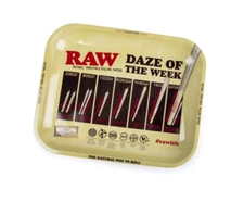 RAW Large Rolling Tray - DAZE OF THE WEEK 14" x 11" x 1.25"