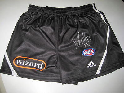 COLLINGWOOD- NATHAN BUCKLEY HAND SIGNED COLLINGWOOD SHORTS UNFRAMED  Australia