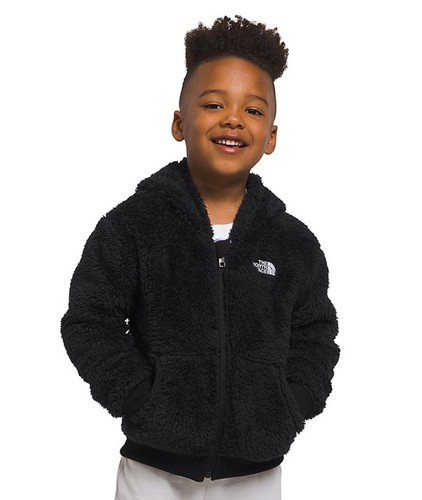 The North Face Unisex Suave Oso Full Zip Hoodie - Little Kid Color TNF Black New - Picture 2 of 4