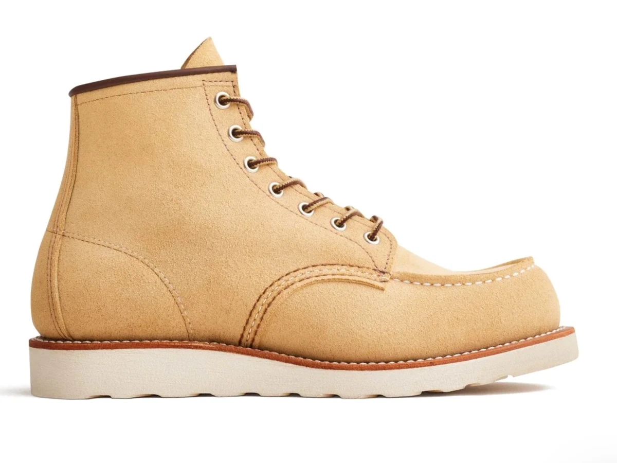 Red wing hotsell moc toe suede