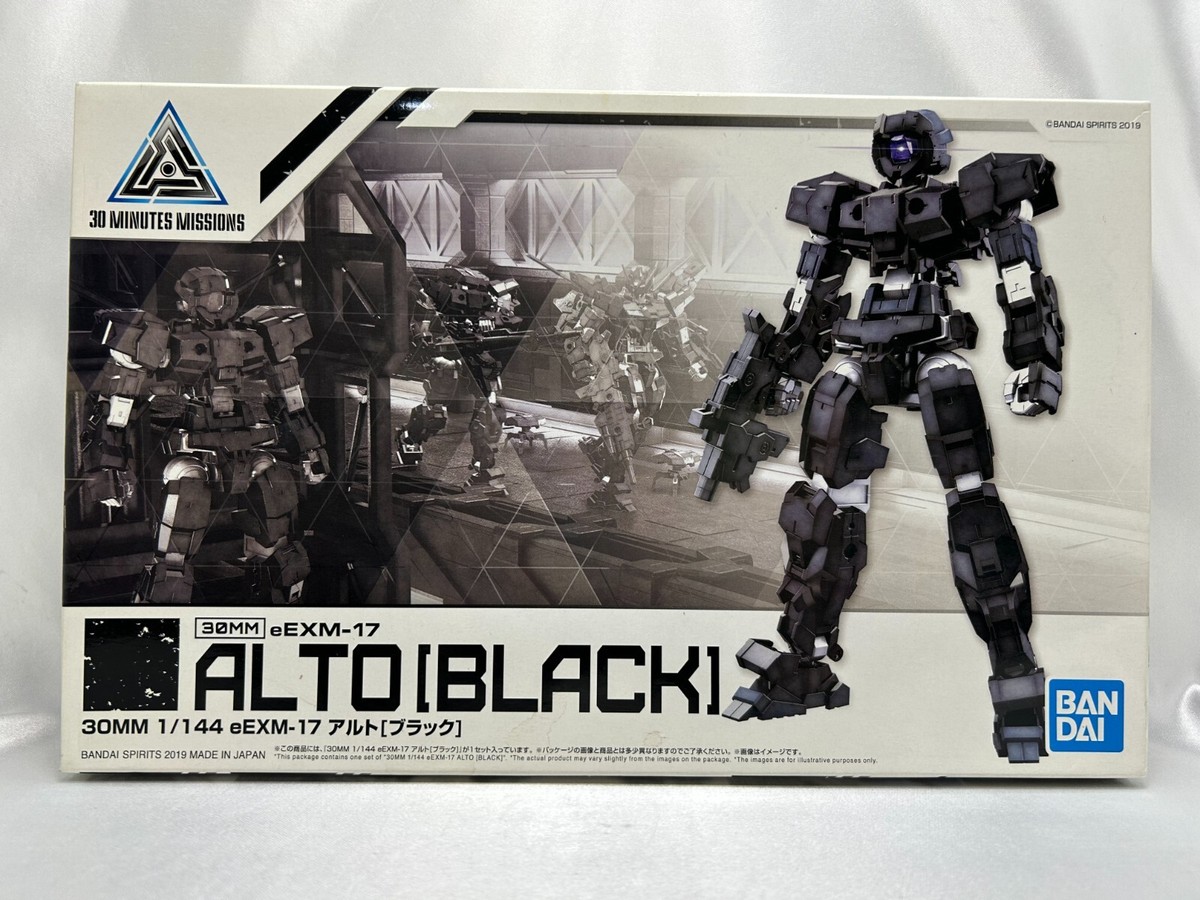 BANDAI 30MM 1/144 eEXM-17 Alto Black Colored Plastic Model Kit | eBay