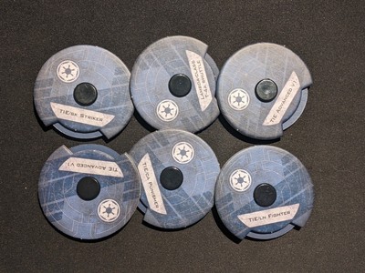 GALACTIC EMPIRE MANÖVER / MOVEMENT DIALS, STAR WARS X-WING MINIATURES (2nd ed)