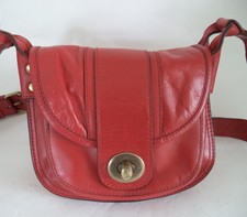 Oasis Reddish Brown Leather Satchel Shoulder Bag Handbag Cross Body