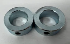Lot of (2) 1” Bore Set collar, stop zinc plated  Fast Free Shipping!