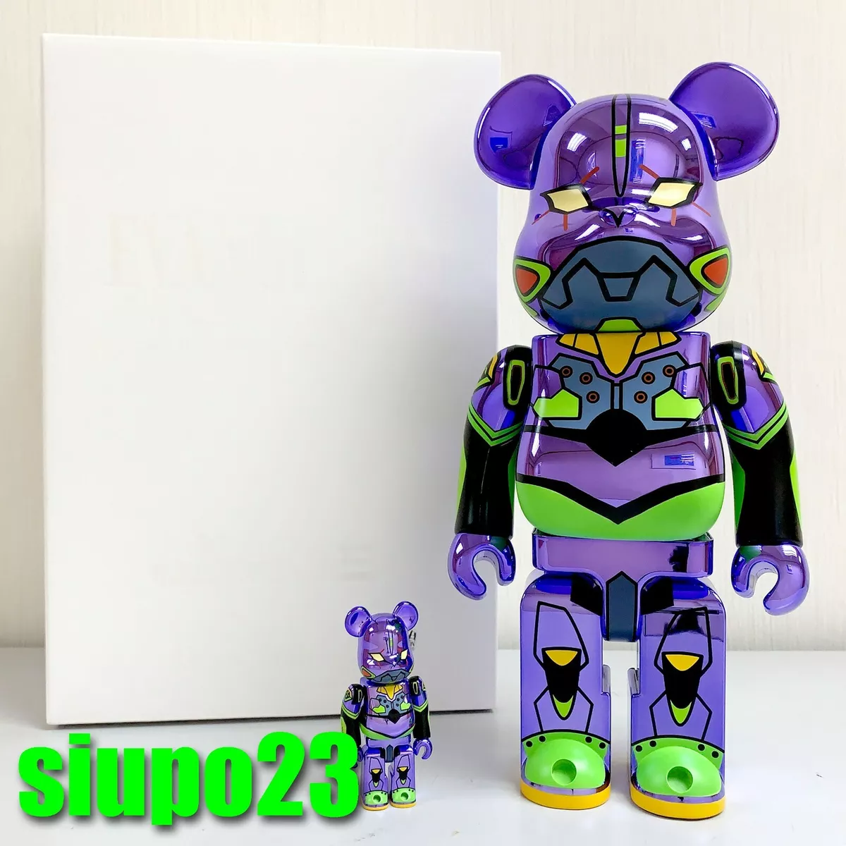 Bearbrick Evangelion CHROME 100％＆400％-