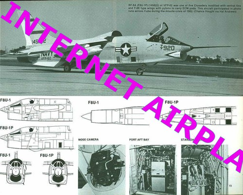 SQUADRON SIGNAL F-8 CRUSADER LTV USN VF USMC VMF VIETNAM AERONAVALE RF-8G TF-8A - Imagen 4 de 4