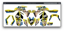 Fits Suzuki LTR450R GRAPHIC KIT STIKERS DECAL kit LTR 450r all years racing