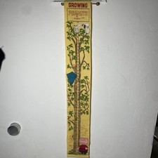 Peanuts Growing Height Tracker True Vintage 1960s Yellow Charlie Brown Snoopy