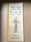 WW2 Soldier's Map Of Atlanta Georgia Very Rare Military Collectible Fair Cond.