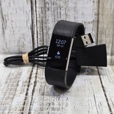 Fitbit Charge 2 HR Heart Rate Monitor Fitness Wristband Tracker Large W/ Charger