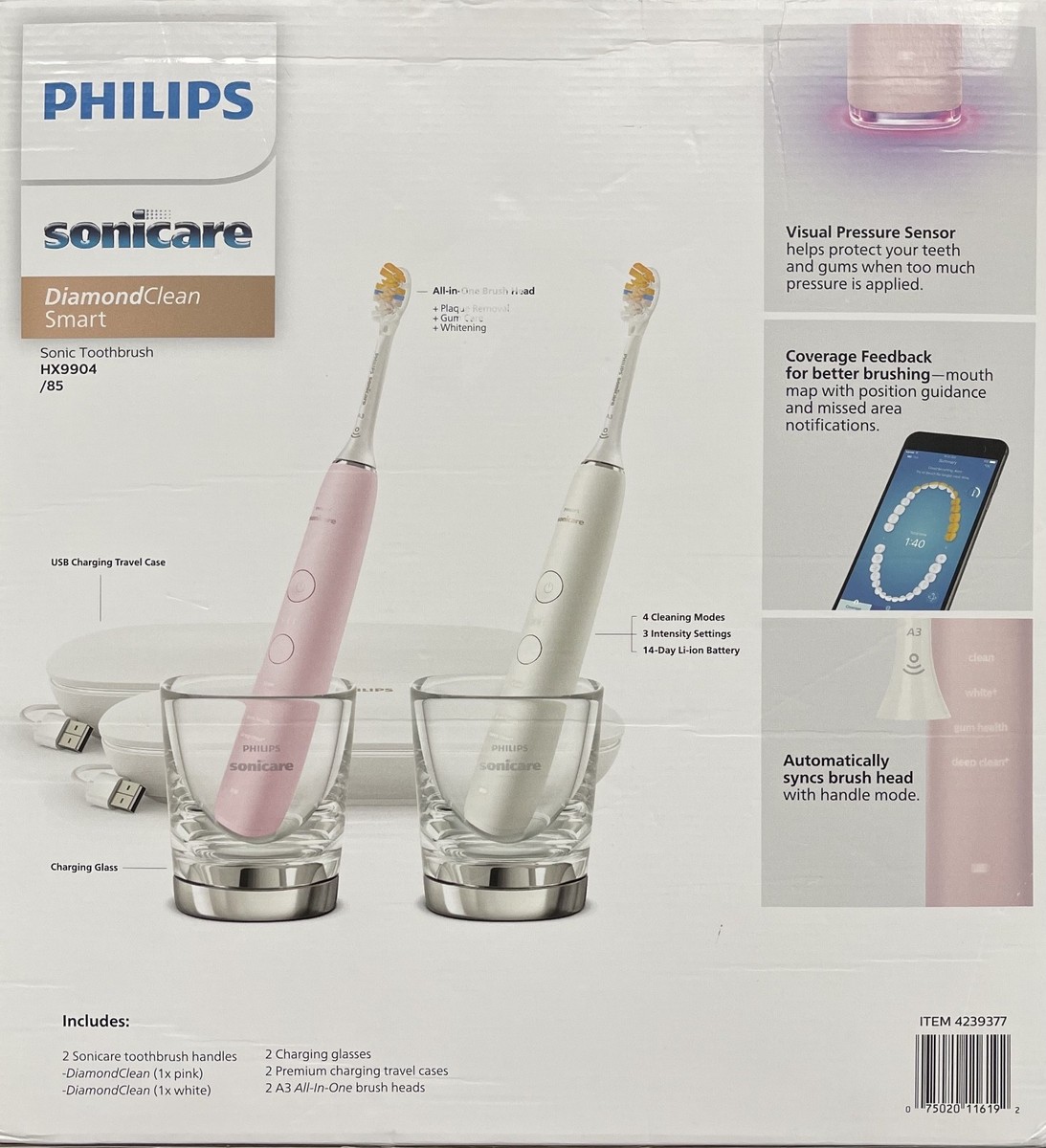 Philips Sonicare DiamondClean Smart 9300 Premium G3 2-Pack set | eBay