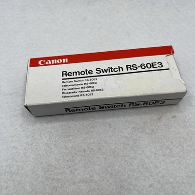 Canon RS 60E3 Wired Remote Switch Shutter Release EOS Cameras W/ Original Box