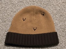 Baby GAP Snow Hat Beanie Fleece Lined Toddler M/L 4-5 years Brown Tan Deer Buck