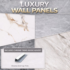 PVC Shower Wall Panels 1000mm x 2400mm Bathroom Wet Wall Cladding 10mm