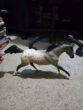 Vintage Breyer Gray White Appaloosa Stallion Prancing Horse - 8 Inches