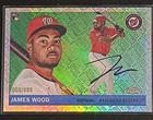 James Wood #/499 2025 Topps Chrome Platinum #367 RC Topps Logofractor Nationals