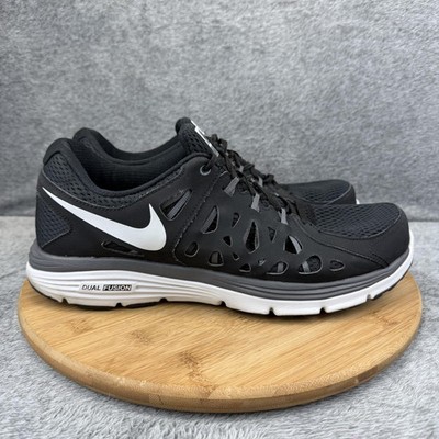 Nike Dual Fusion Run 3 Shoes Mens Size 11.5 Black Running Sneakers 599541-002