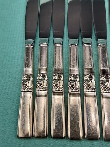 Oneida Community Silverplate Dinner Knives MORNING STAR LOT OF 8 - Picture 2 of 10