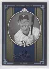 2005 Donruss Diamond Kings Blue Framed Black & White 28/100 Jim Thome HOF 00ah