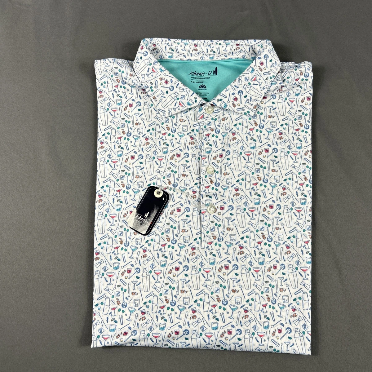 Camicia Johnnie-O Travis Bianca Taglia M - Performance Uomo - Foto 2