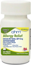 24-Hour Antihistamine Cetirizine HCl 10 mg Tablets, 300 Count   All-Day Allergy