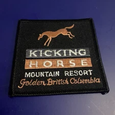 KICKING HORSE Mountain Resort Golden British Columbia Iron On Patch