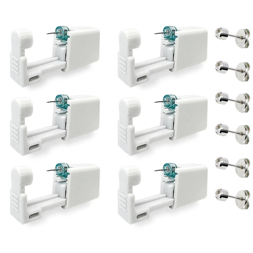 6 Pack Ear Piercing Kit, Disposable Gun, Self Gun,... - product detail image 1