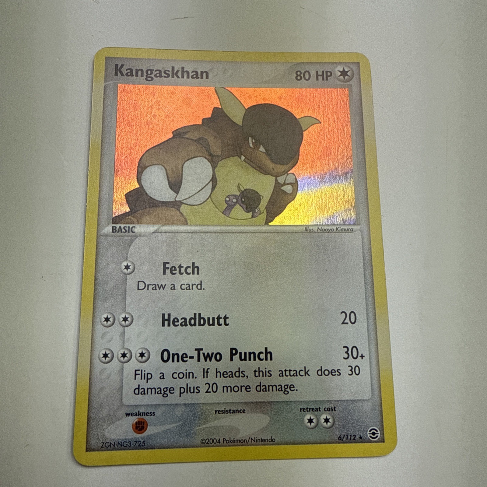 Pokémon TCG Kangaskhan 6/112 Firered & Leafgreen NM Holo Rare